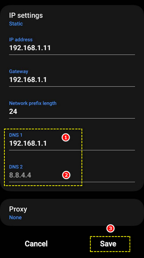 اشتراک صفحه نمایش - آموزش نحوه ثبت DNS در گوشی + آموزش تصویری
