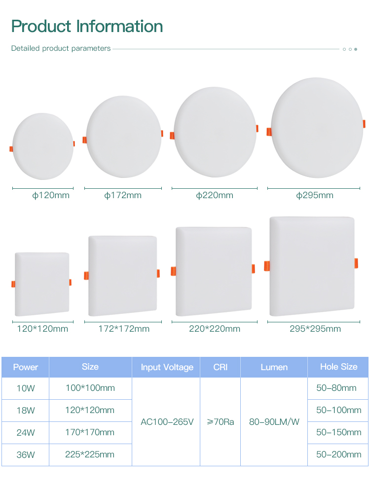 Adjust Backlit Frameless Led 18w High Quality 36w 5000k Driver Skd Indoor Round Frame Smart Panel Light